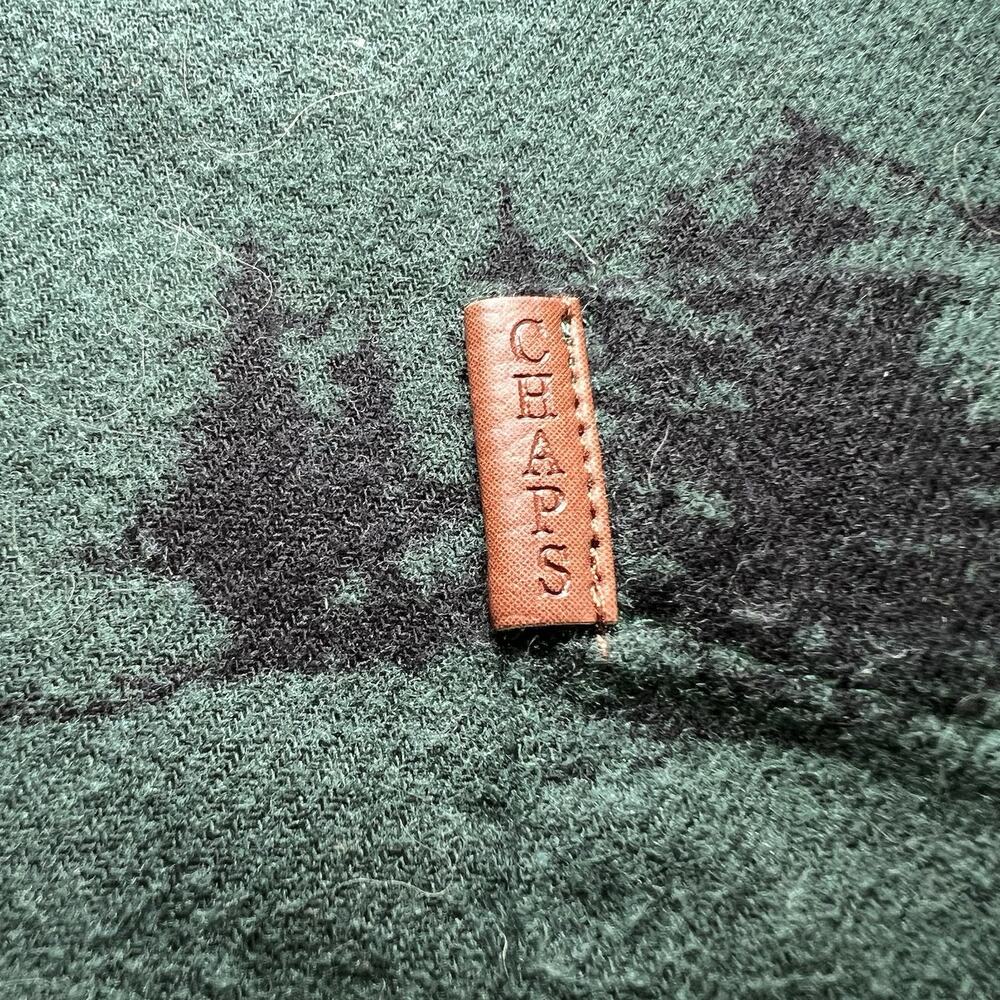Chaps Performance Flannel Shirt Men's Size M Green Soft Hunting Deer Duck Cabin - Picture 13 of 13